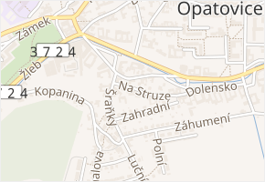 Na Struze v obci Velké Opatovice - mapa ulice