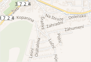 Šraňky v obci Velké Opatovice - mapa ulice