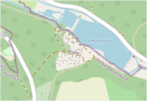 U Přehrady v obci Velké Opatovice - mapa ulice