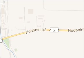 Hodonínská v obci Velké Pavlovice - mapa ulice