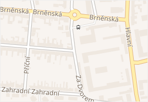 Za Dvorem v obci Velké Pavlovice - mapa ulice