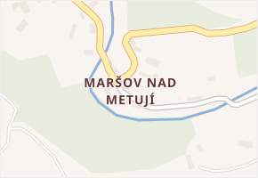 Maršov nad Metují v obci Velké Petrovice - mapa části obce