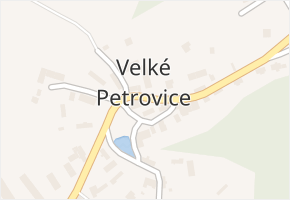 Petrovice v obci Velké Petrovice - mapa části obce