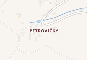 Petrovičky v obci Velké Petrovice - mapa části obce