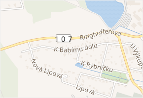 K Babímu dolu v obci Velké Popovice - mapa ulice