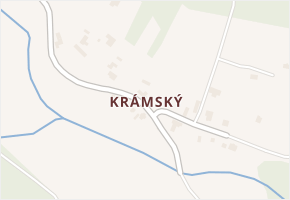 Krámský v obci Velké Popovice - mapa části obce