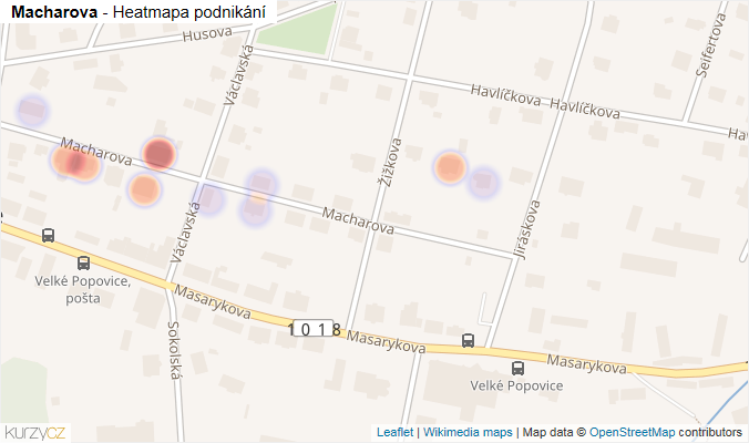 Mapa Macharova - Firmy v ulici.