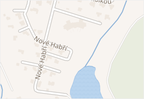 Nové Habří v obci Velké Popovice - mapa ulice