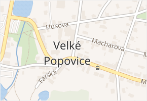 Velké Popovice v obci Velké Popovice - mapa části obce