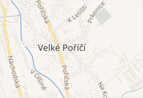 Družstevní v obci Velké Poříčí - mapa ulice