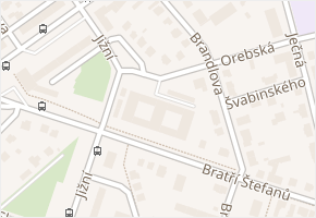 Pražákova v obci Velké Poříčí - mapa ulice
