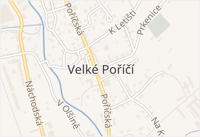 Roubalova v obci Velké Poříčí - mapa ulice