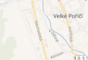 V Olšině v obci Velké Poříčí - mapa ulice
