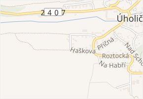 Haškova v obci Velké Přílepy - mapa ulice