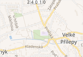 V Lískách v obci Velké Přílepy - mapa ulice