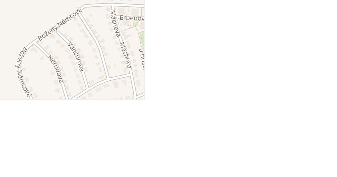 Vančurova v obci Velké Přílepy - mapa ulice