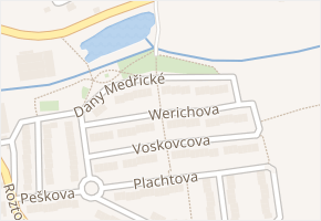Werichova v obci Velké Přílepy - mapa ulice