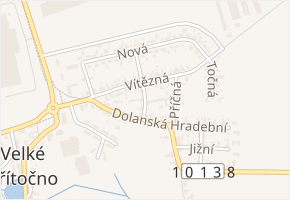 Krátká v obci Velké Přítočno - mapa ulice