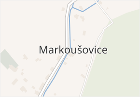 Markoušovice v obci Velké Svatoňovice - mapa části obce