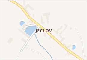 Jeclov v obci Velký Beranov - mapa části obce