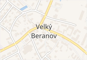 Velký Beranov v obci Velký Beranov - mapa části obce