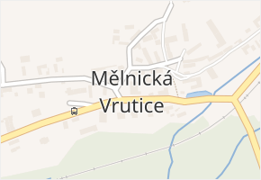 Mělnická Vrutice v obci Velký Borek - mapa části obce