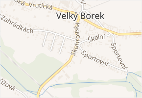 Skuhrovská v obci Velký Borek - mapa ulice