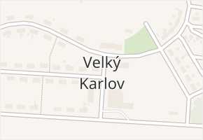 Velký Karlov v obci Velký Karlov - mapa části obce