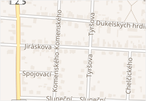Jiráskova v obci Velký Osek - mapa ulice