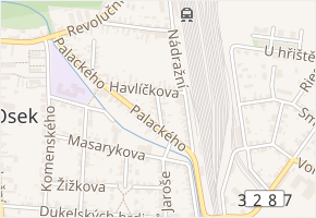 Kmochova v obci Velký Osek - mapa ulice