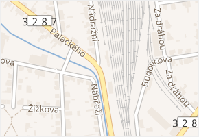 Nádražní v obci Velký Osek - mapa ulice