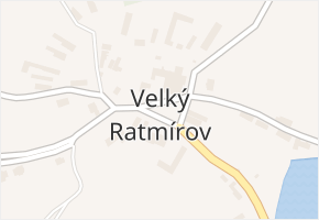 Velký Ratmírov v obci Velký Ratmírov - mapa části obce