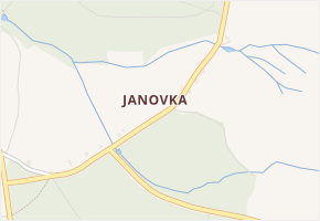 Janovka v obci Velký Šenov - mapa části obce
