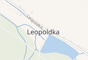Leopoldka v obci Velký Šenov - mapa části obce