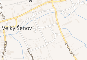 Leopoldovská v obci Velký Šenov - mapa ulice