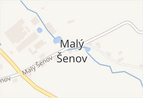 Malý Šenov v obci Velký Šenov - mapa části obce