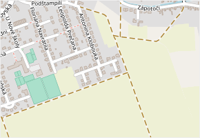 Otakara Koutného v obci Velký Týnec - mapa ulice