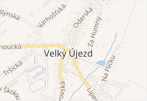 Za Hřbitovem v obci Velký Újezd - mapa ulice