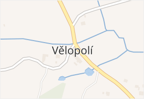 Vělopolí v obci Vělopolí - mapa části obce