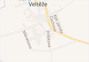 Bytinská v obci Veltěže - mapa ulice