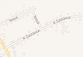 K zastávce v obci Veltruby - mapa ulice