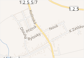 Kolínská v obci Veltruby - mapa ulice