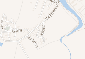 Šikmá v obci Veltruby - mapa ulice