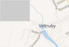 Sportovní v obci Veltruby - mapa ulice