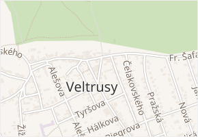 Chotkova v obci Veltrusy - mapa ulice