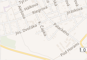 Fr. Novotného v obci Veltrusy - mapa ulice