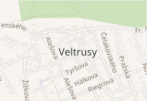 Havlíčkova v obci Veltrusy - mapa ulice