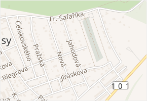 Jahodová v obci Veltrusy - mapa ulice