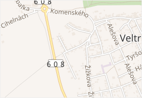 Jungmannova v obci Veltrusy - mapa ulice