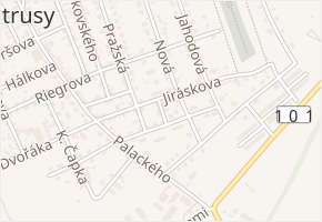 Lidická v obci Veltrusy - mapa ulice